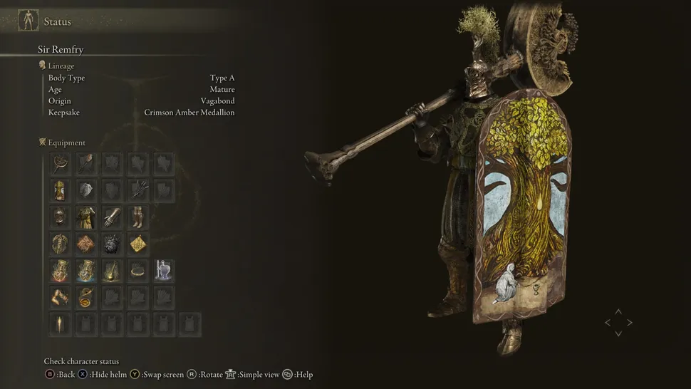 Imagem da build de força e fé